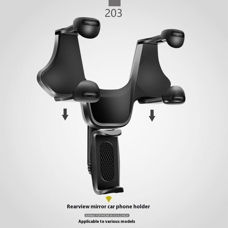 Car Rearview Mirror Mobile Phone Holder Car Rearview Mirror Universal
